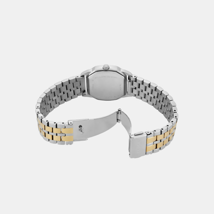 Harlow Women Quartz Cream Dial Analog Stainless Steel Watch ES5362