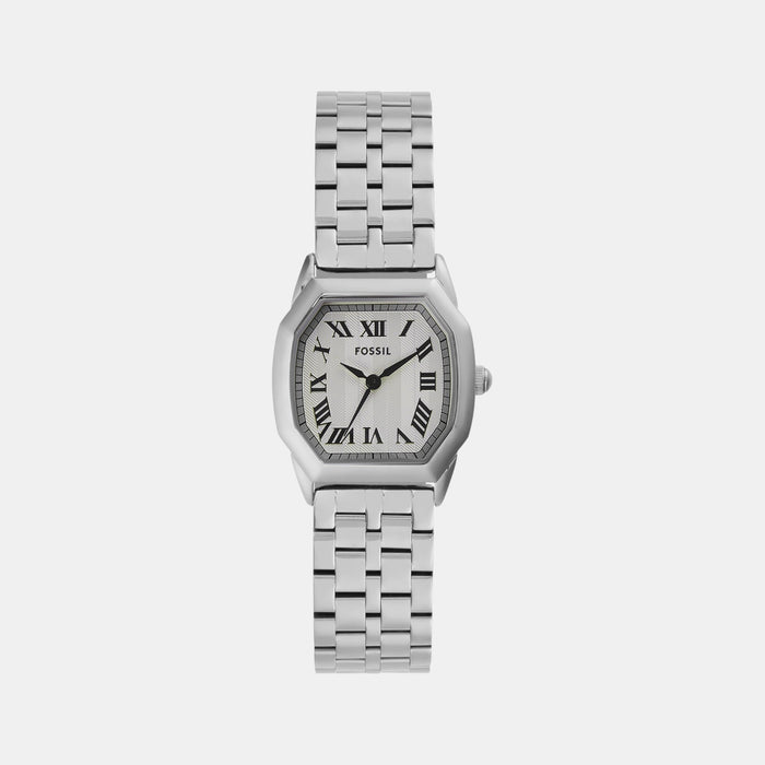 Harlow Women Quartz Cream Dial Analog Stainless Steel Watch ES5363
