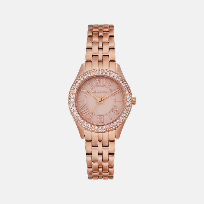 Harlowe Women Quartz Mother Of Pearl Dial Analog Stainless Steel Watch MK4845