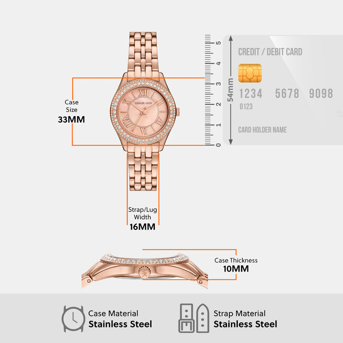 Michael Kors Round Quartz Analog Women watch