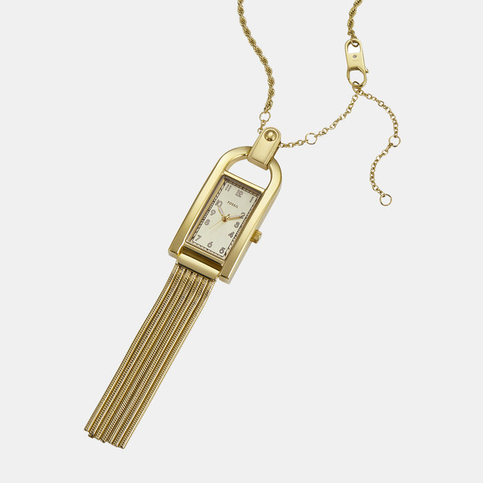 Fossil Women Rectangle Gold watch