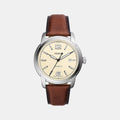Heritage Men Automatic Beige Dial Analog Leather Watch ME3221
