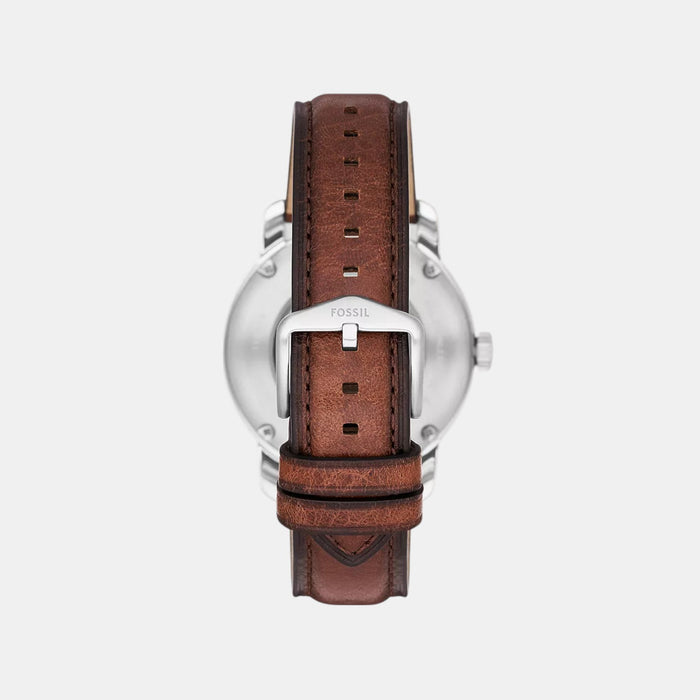 Heritage Men Automatic Beige Dial Analog Leather Watch ME3221