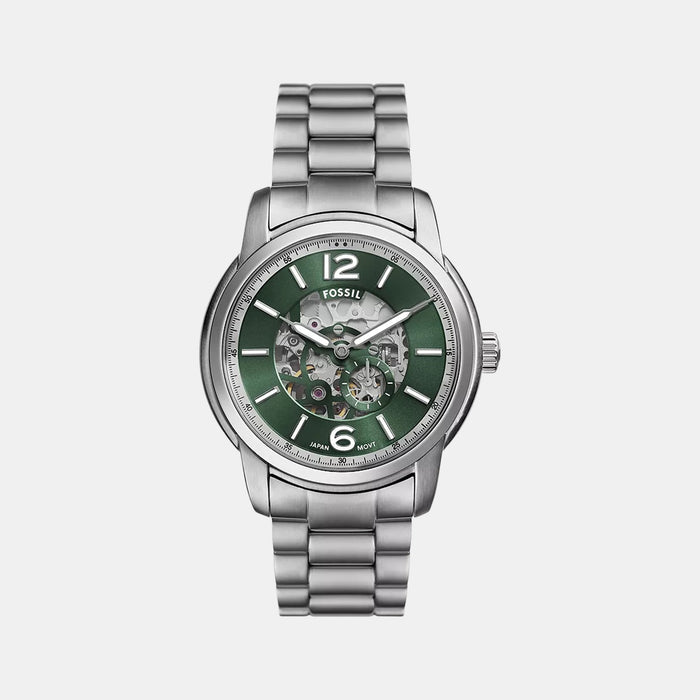 Heritage Men Automatic Green Dial Analog Stainless Steel Watch ME3262