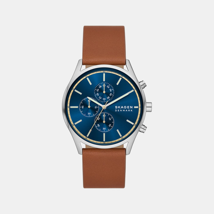 Skagen Round Blue Chronograph watch