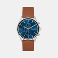 Skagen Round Blue Chronograph watch