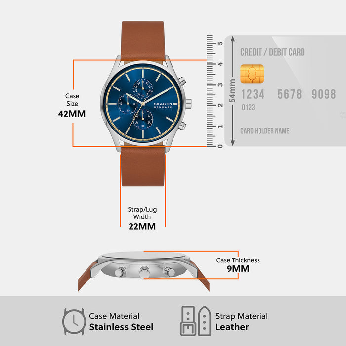 Skagen Stainless Steel Blue watch