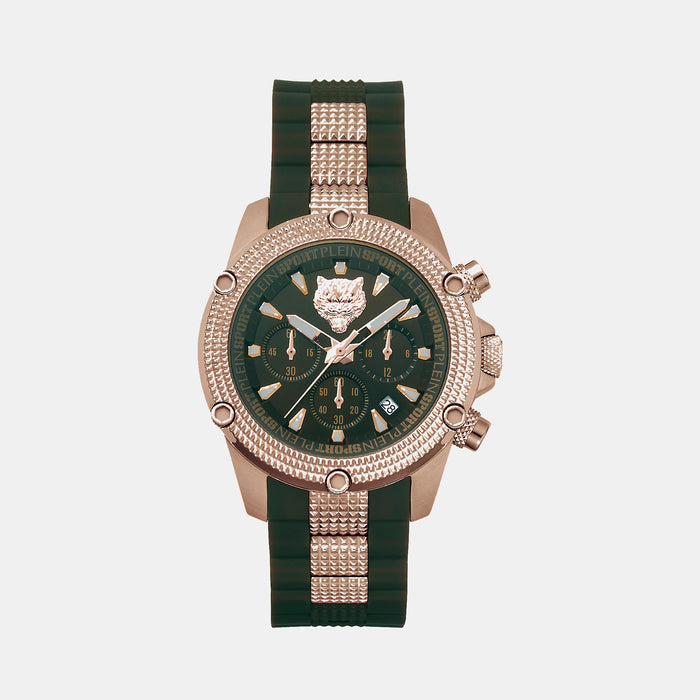 Plein Sports Round Brown Chronograph watch