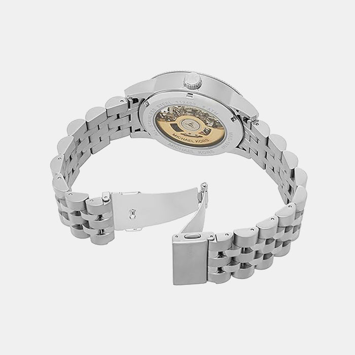 Hutton Men Automatic Black Dial Analog Stainless Steel Watch MKO1076