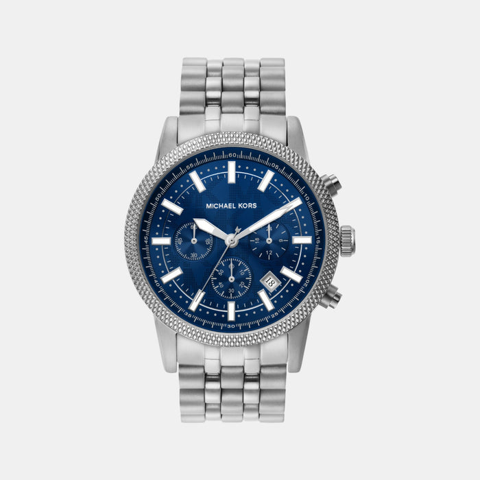 Hutton Men Quartz Blue Dial Chronograph Stainless Steel Watch MK8952