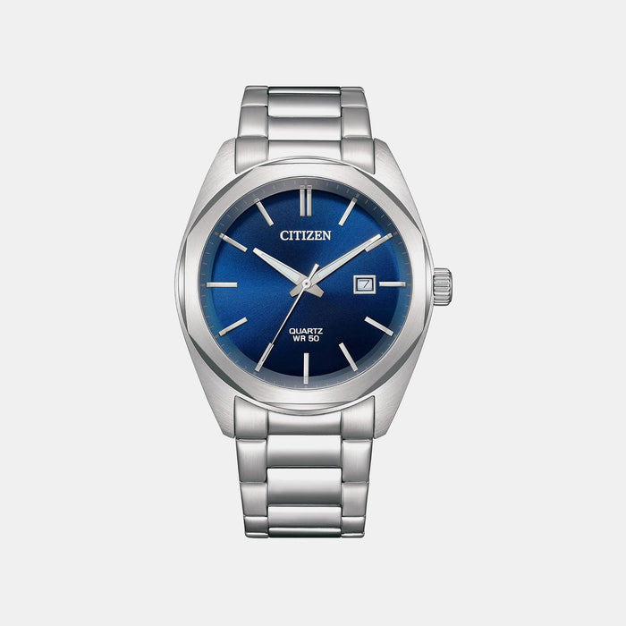 Hyperion Men Quartz Blue Dial Analog Stainless Steel Watch BI5110-54L