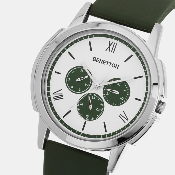 Iconic Men Quartz White Dial Analog Silicone Watch UWUCG0800