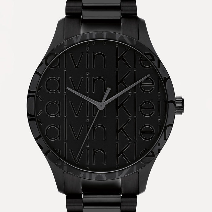 Iconic Unisex Quartz Black Dial Analog Stainless Steel Watch 25200344