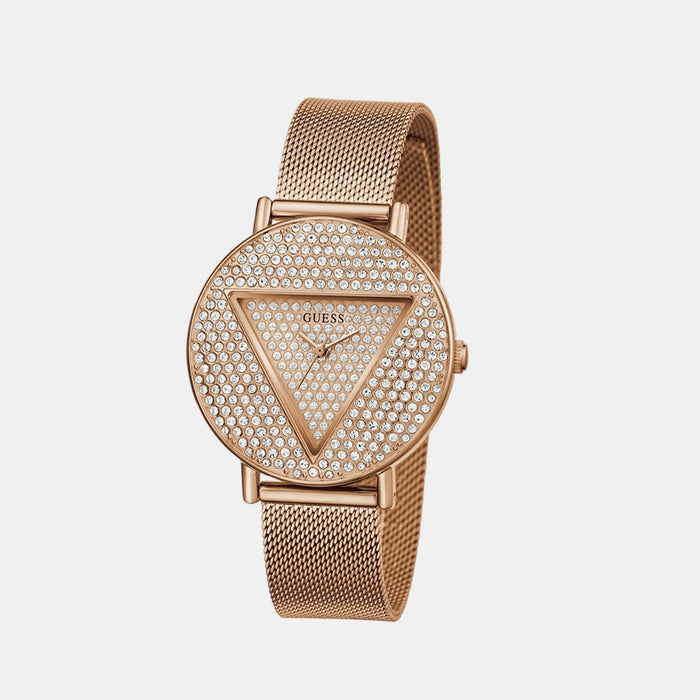 Guess Stainless Steel Round watch