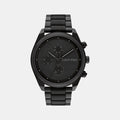Impact Men Quartz Black Dial Multi-Function Stainless Steel Watch 25200359