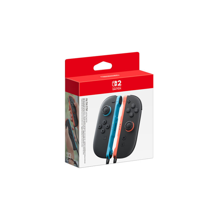 Nintendo Switch 2 Joy-Con 2 2er-Set in Hellblau und Hellrot in Originalverpackung - Vorderseite mit Verpackung