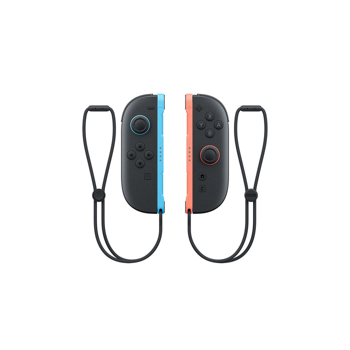 Nintendo Switch 2 Joy-Con 2 2er-Set in Hellblau und Hellrot mit Handschlaufen - Vorderseite