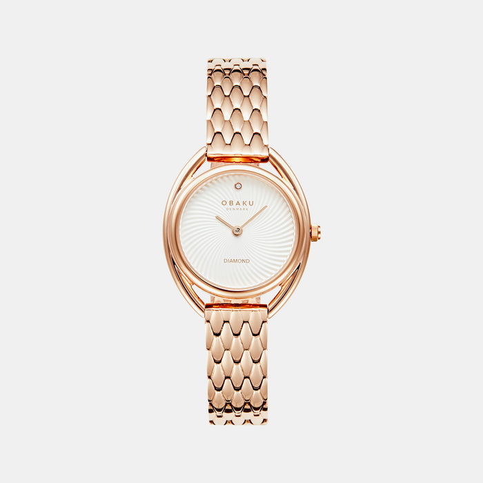 Obaku Round Silver Analog watch