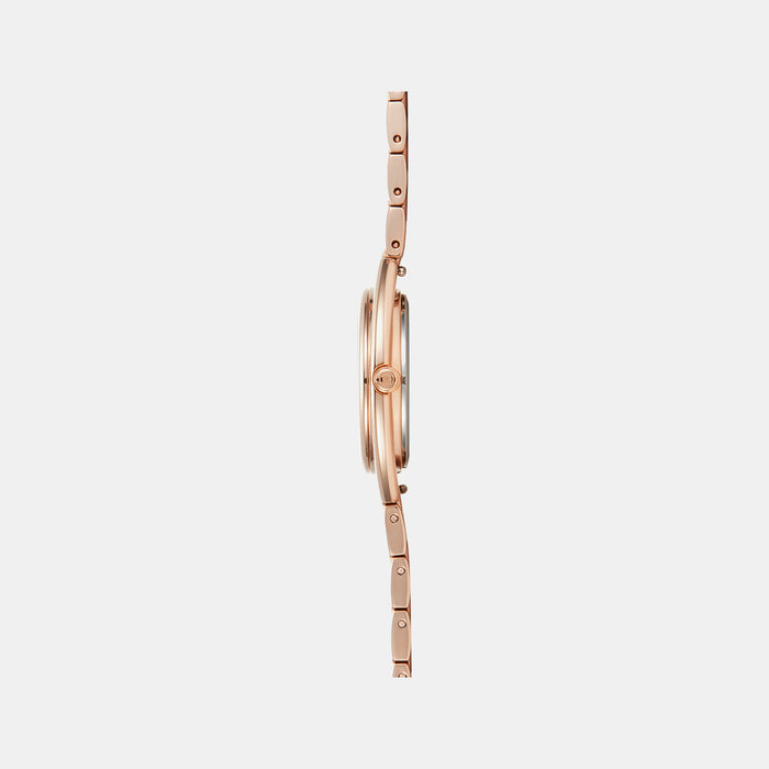Obaku Women Round Silver watch