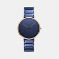 Obaku Round Blue Analog watch
