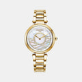 Lady Mermaid Women Quartz Mother Of Pearl Dial Analog Stainless Steel Watch 600857 48 15 50