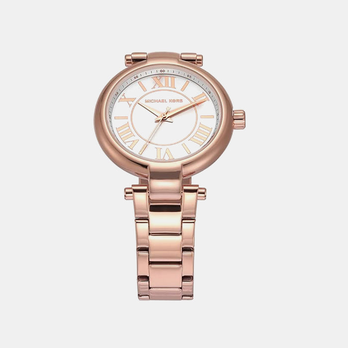 Laney Women Quartz White Dial Analog Stainless Steel Watch MK7419