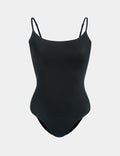 | Leakproof Sculpt Classic One Piece Swimsuit shown front-facing against a light gray background | Black