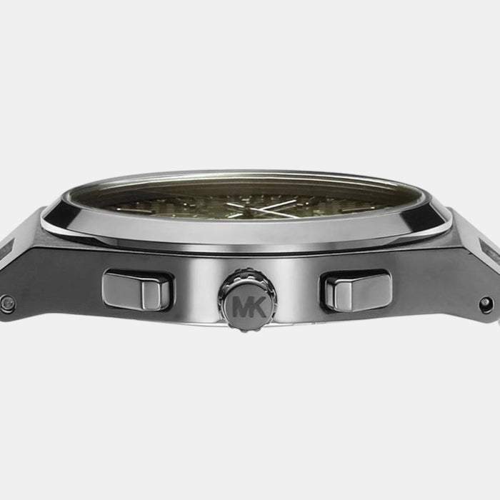 Lennox Men Quartz Green Dial Chronograph Stainless Steel Watch MK9118