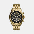 Lexington Men Quartz Black Dial Chronograph Stainless Steel Watch MK8286