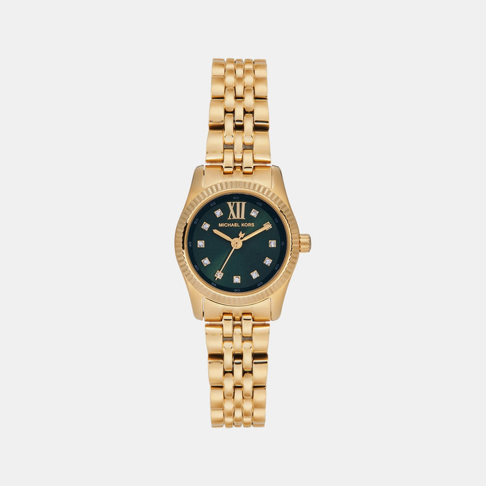Lexington Women Quartz Green Dial Analog Stainless Steel Watch MK4842
