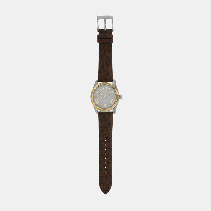 Lexington Women Quartz White Dial Analog Fabric Watch MK4745