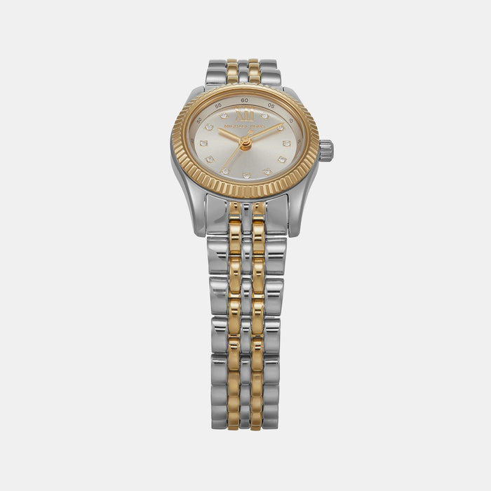 Lexington Women Quartz White Dial Analog Stainless Steel Watch MK4815SET