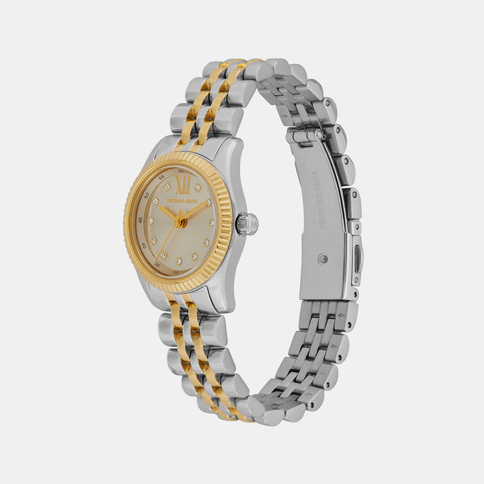 Lexington Women Quartz White Dial Analog Stainless Steel Watch MK4815SET