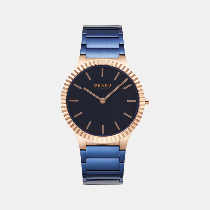 Linje Bahama Men Quartz Blue Dial Analog Stainless Steel Watch V292GXVLSL