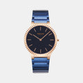 Linje Bahama Men Quartz Blue Dial Analog Stainless Steel Watch V292GXVLSL
