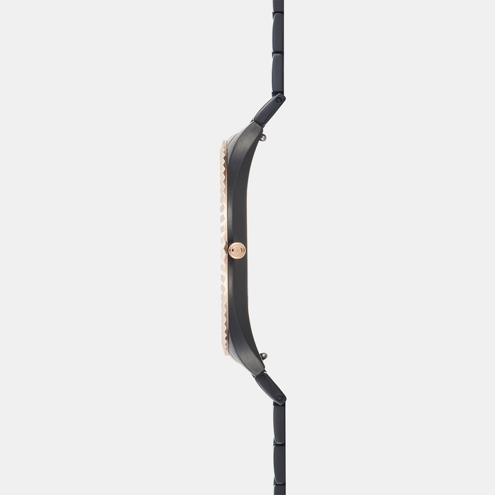 Obaku Men Round Black watch