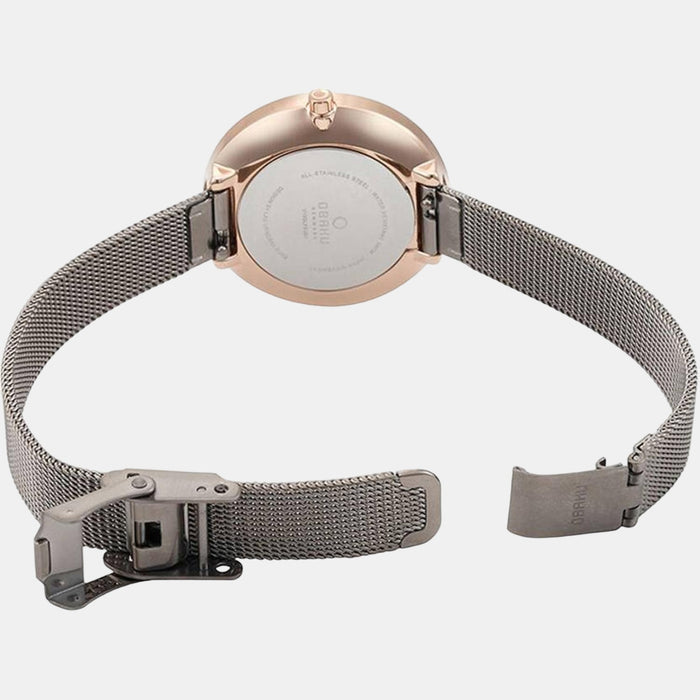 Obaku Women Round Black watch