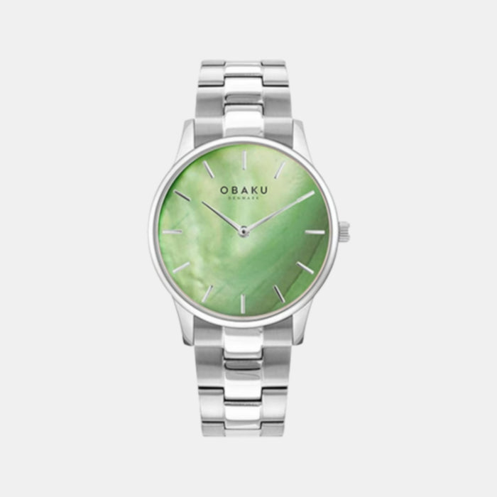 Lyng Lille Jade Women Quartz Mother Of Pearl Dial Analog Stainless Steel Watch V247LXCESC