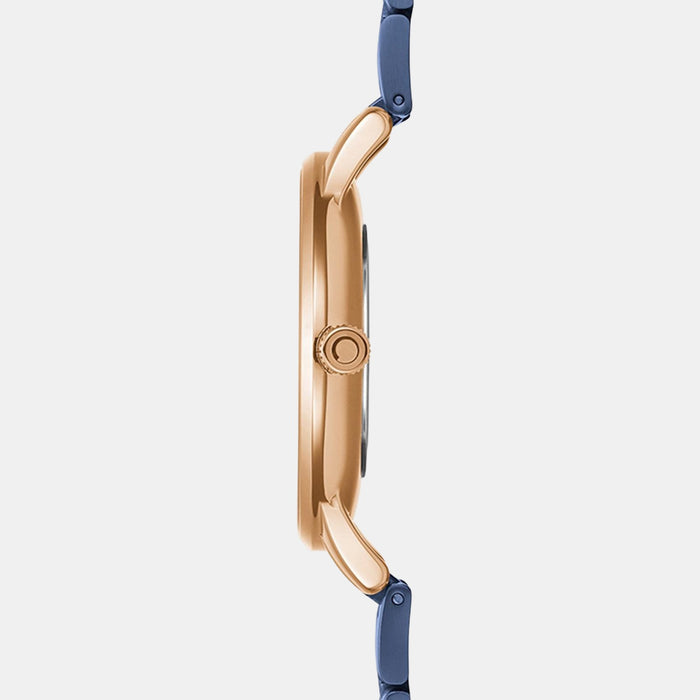 Obaku Men Round Blue watch