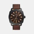 Machine Men Quartz Brown Dial Analog Leather Watch FS5972