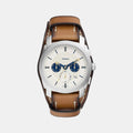 Fossil Round White Chronograph watch