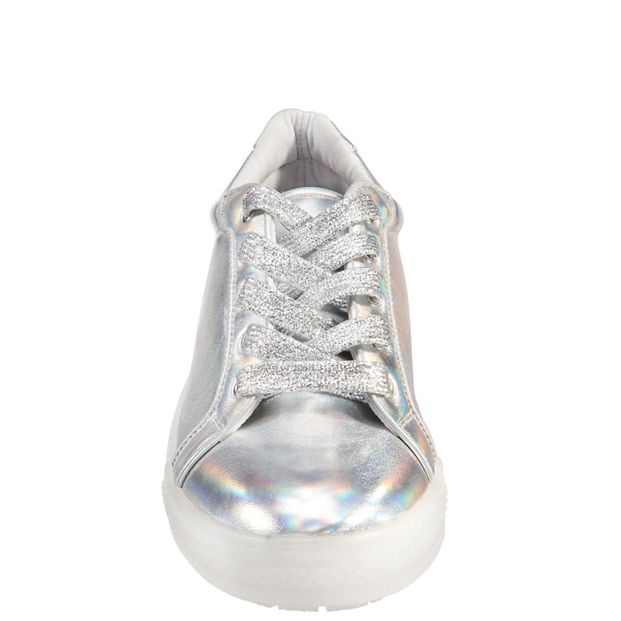 MANGO-SILVER PRISMATIC NAPPA PU