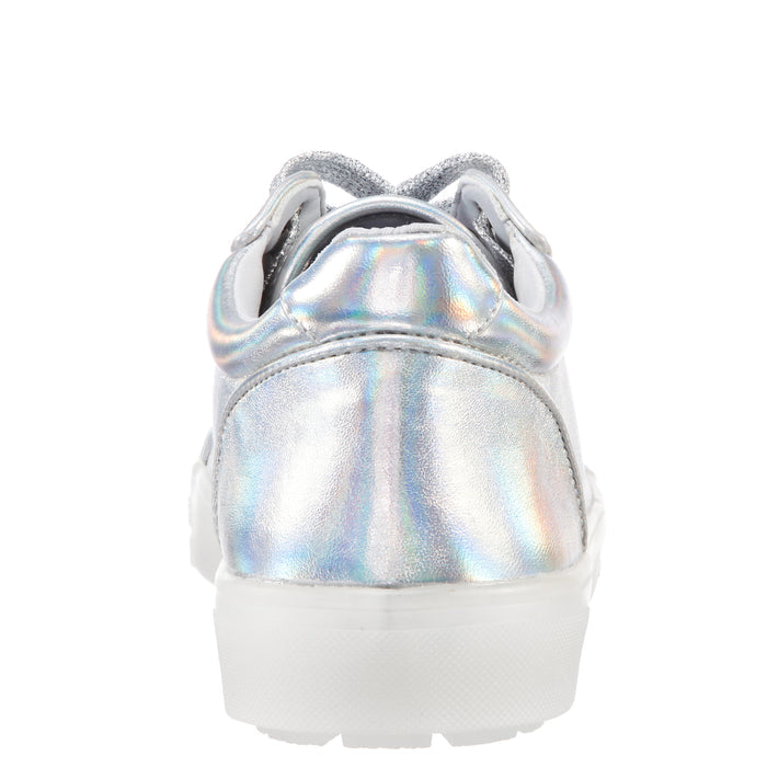 MANGO-SILVER PRISMATIC NAPPA PU