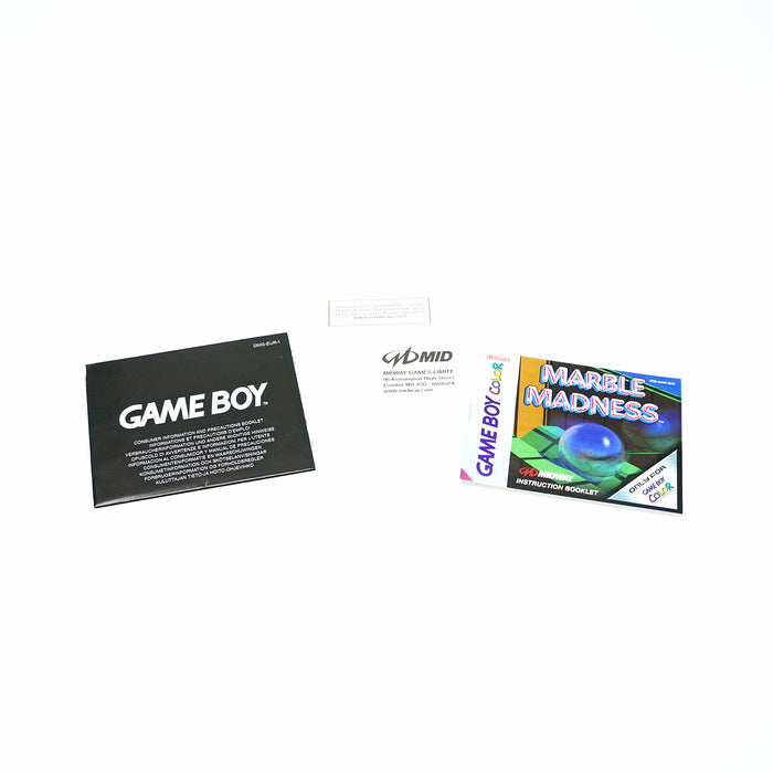 Marble Madness Game Boy Color Anleitung - Vorderseite