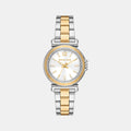 Maren Women Quartz White Dial Analog Stainless Steel Watch MK7492