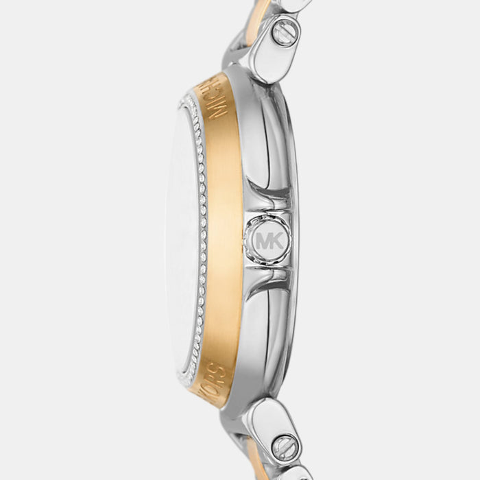Maren Women Quartz White Dial Analog Stainless Steel Watch MK7492