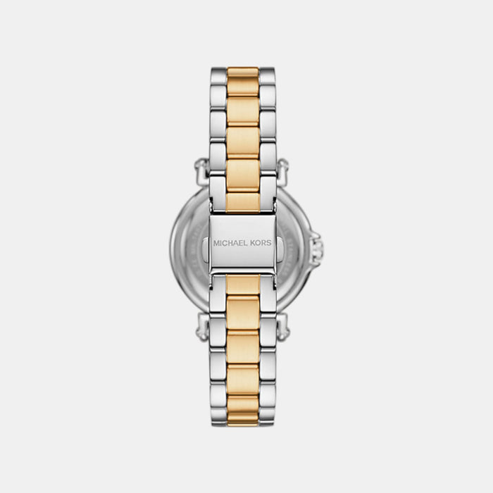 Maren Women Quartz White Dial Analog Stainless Steel Watch MK7492