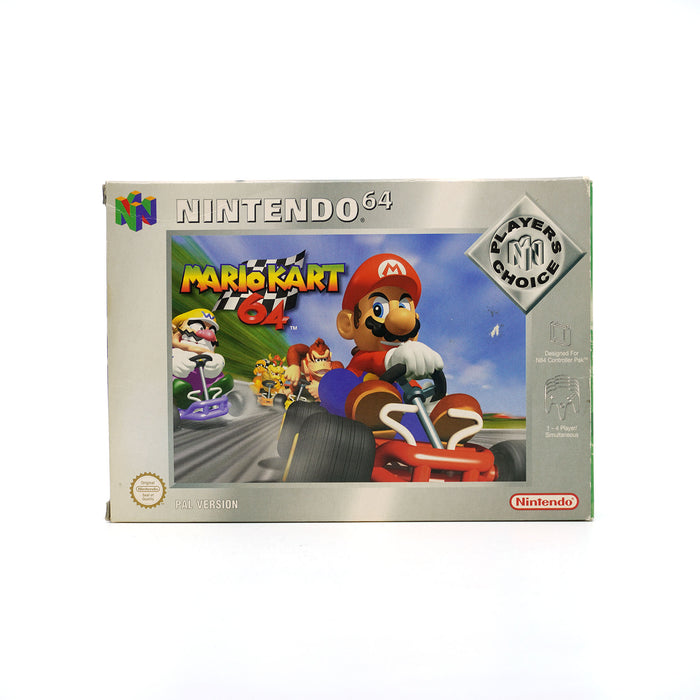 Mario Kart 64 Spiel für N64 als Player Choice Version in Originalverpackung - Produktfoto Vorderseite