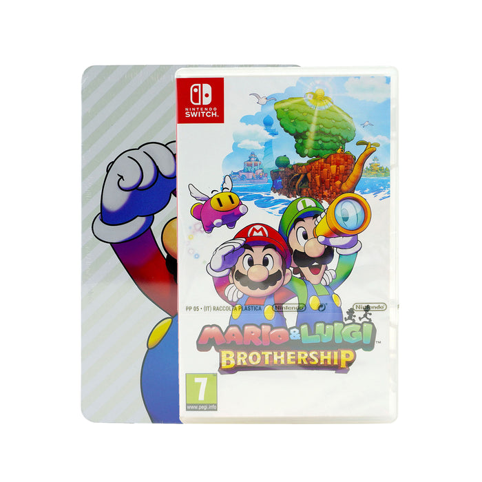 Mario & Luigi: Brothership für Nintendo Switch sealed (ungeöffnet) in Originalverpackung inkl. passender Steelbook-Hülle – Vorderseite