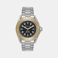 Maritime Men Quartz Black Dial Analog Stainless Steel Watch MK9161
